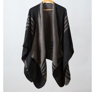 New BB Dakota poncho - reversible! Warm and cute